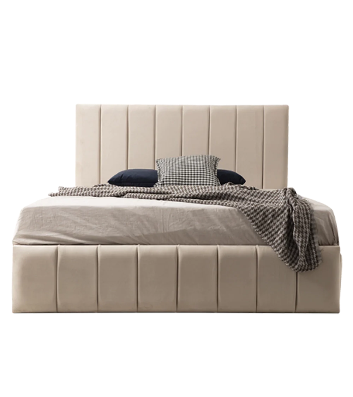 Cadre de lit Polo beige Velours