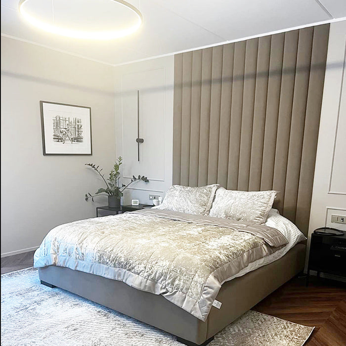 Lit coffre sur mesure Aya coloris personnalisable H245 cm - Posé au sol
