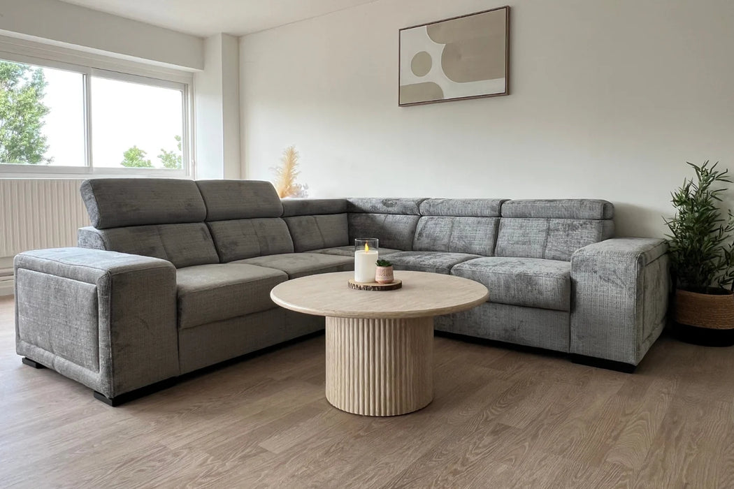 Canapé Karola Tissu Marbella Gris