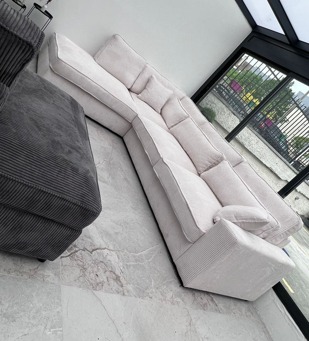 Canapé Lexus Velours côtelé angle - Relax Meubles