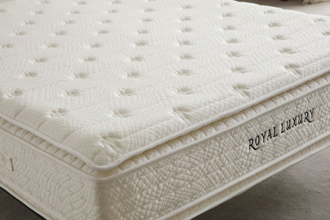 Matelas Royal Ressorts Beige - 36 cm avec surmatelas Intégré