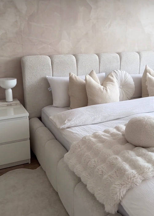 Lit coffre Nuage blanc