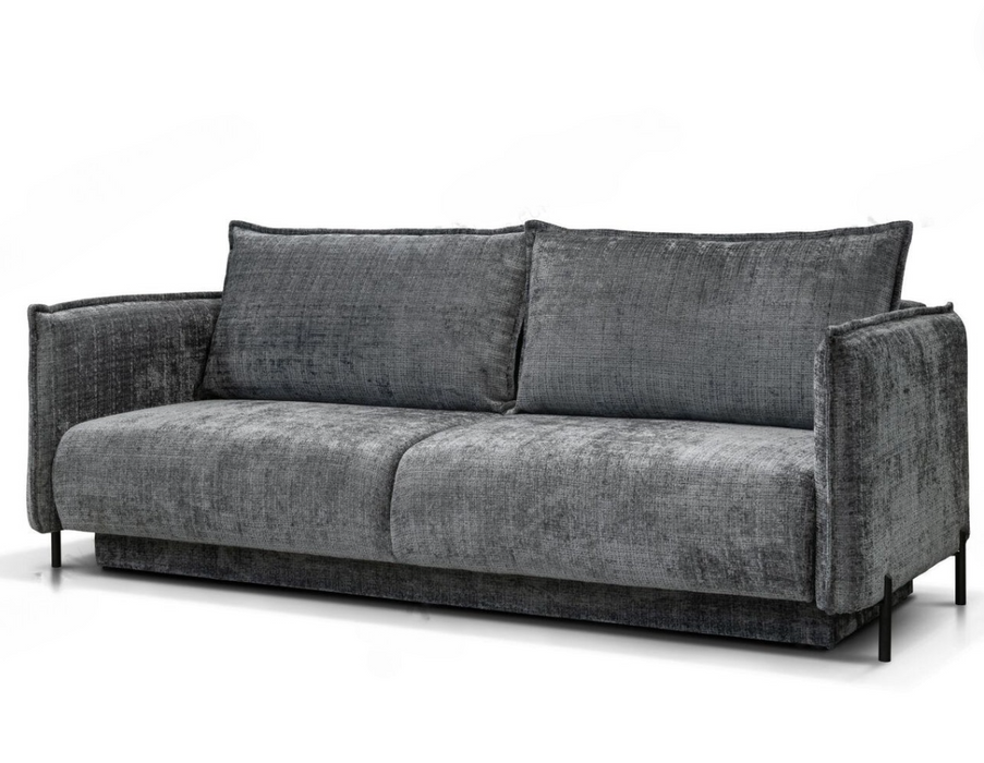 Canapé Convertible en Tissu Marbella Gris Anthracite