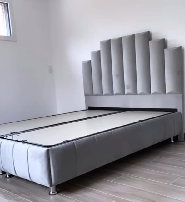 Lit coffre Natura gris