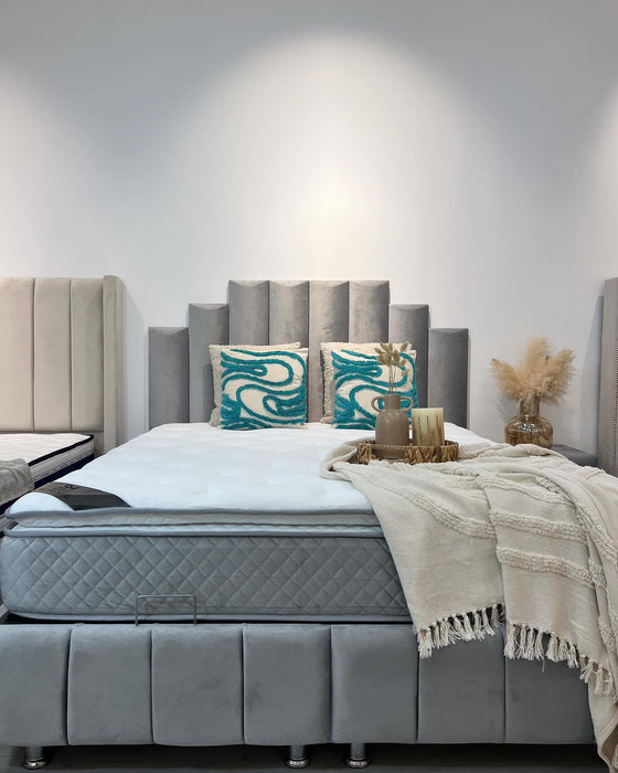Lit coffre Natura gris