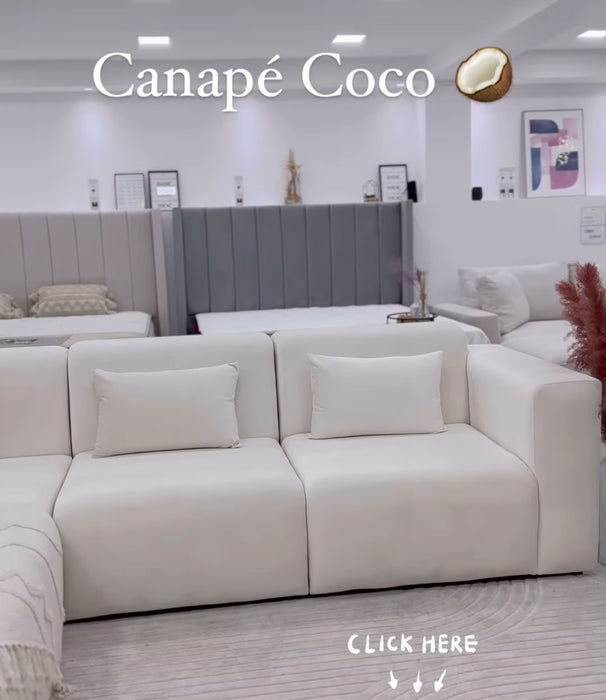 Canapé Coco Velours angle