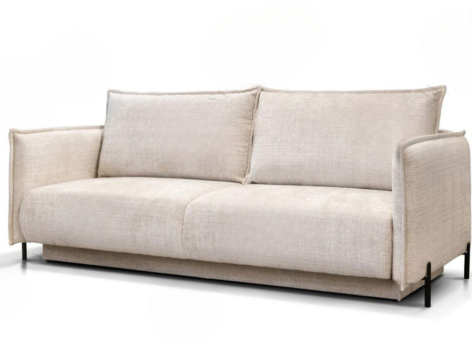Canapé Convertible en Tissu Marbella Blanc cassé