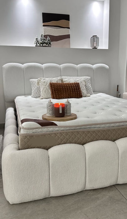Lit coffre Aliya blanc