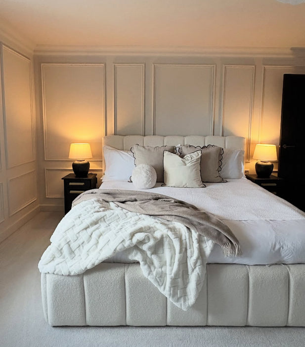 Lit coffre Nuage blanc