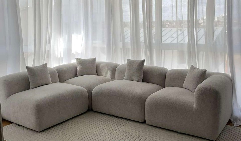 Canapé nuage chenille Modulable
