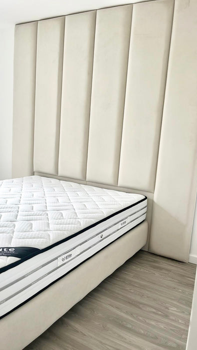 Lit coffre sur mesure Myla coloris personnalisable H245 cm - Sur pieds
