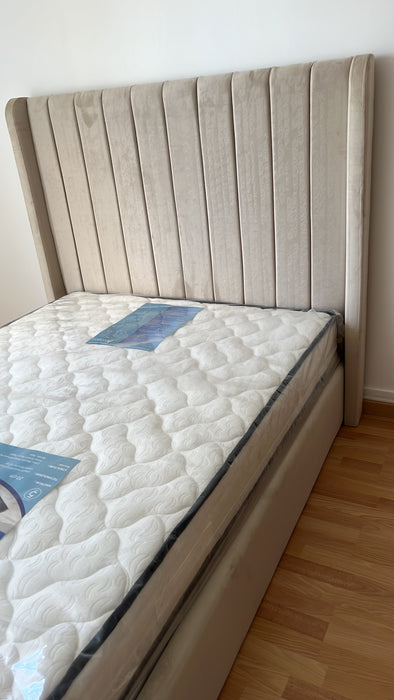 Cadre de lit Tokyo beige blanc cassé
