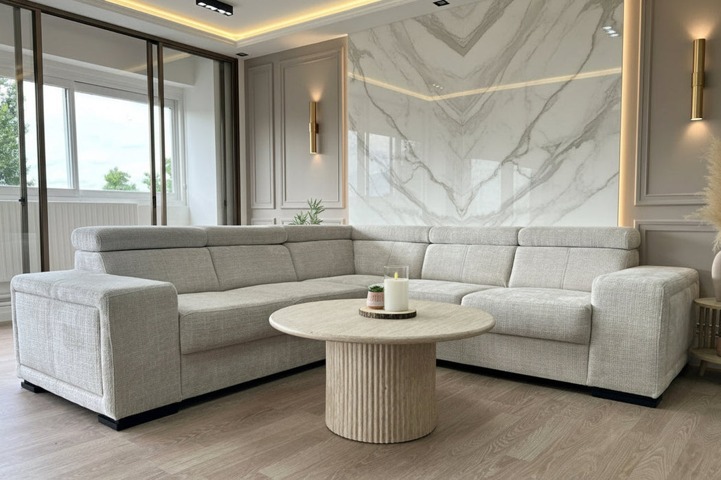 Canapé Karola Tissu Marbella Crème