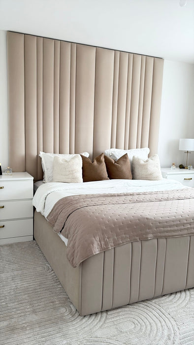 Lit coffre sur mesure Lumio coloris personnalisable H245 cm - Posé au sol