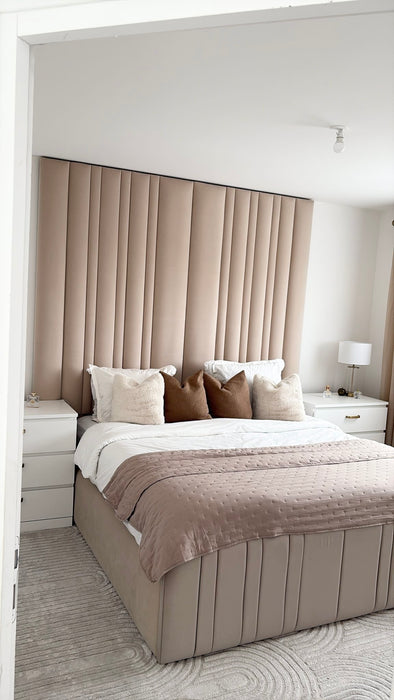 Lit coffre sur mesure Lumio coloris personnalisable H245 cm - Posé au sol