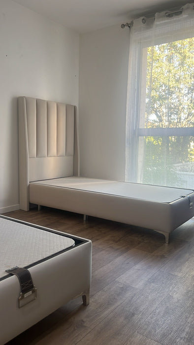 Lit coffre 90x190 cm Relax Beige