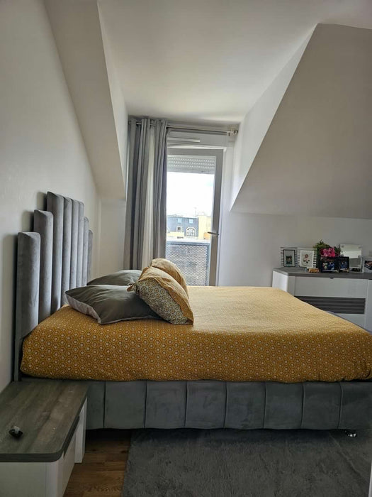 Lit coffre Natura gris