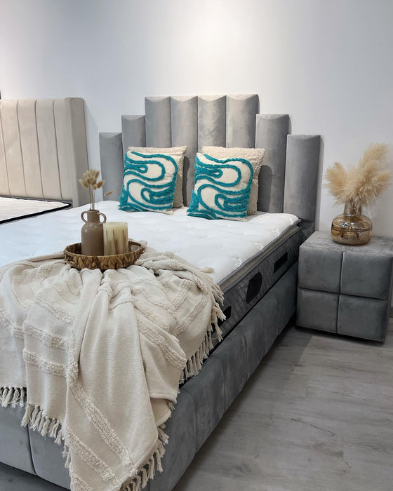 Lit coffre Natura gris