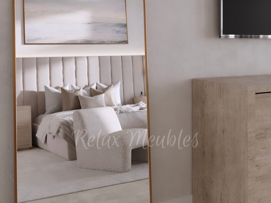 Lit coffre sur mesure Sand coloris, hauteur et largeur personnalisables - Relax Meubles