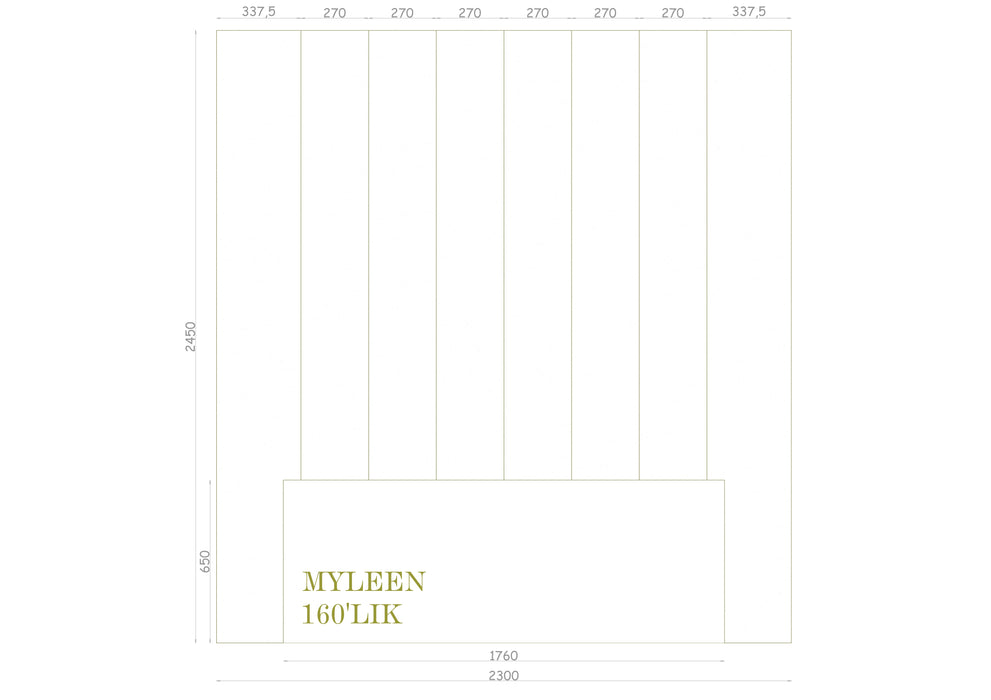 Lit coffre sur mesure Myleen coloris personnalisable H245 cm - Relax Meubles
