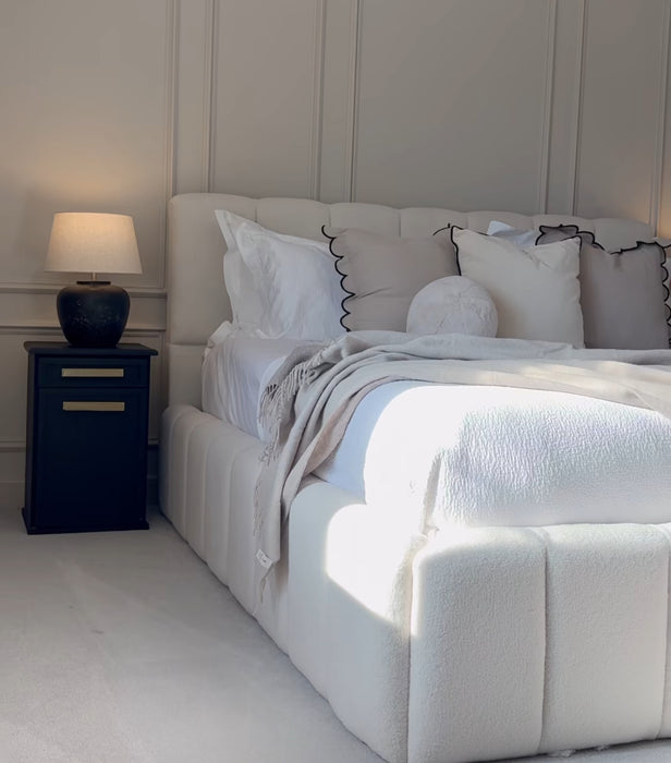 Lit coffre Nuage blanc