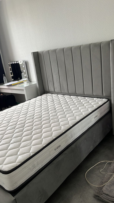 Lit coffre Tokyo gris