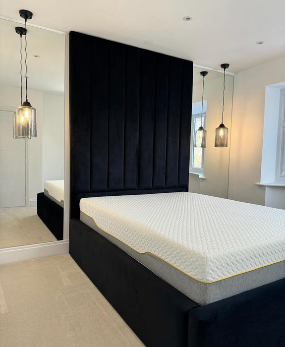 Lit coffre sur mesure Aya coloris personnalisable H245 cm - Posé au sol