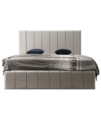 Cadre de lit Polo gris Velours