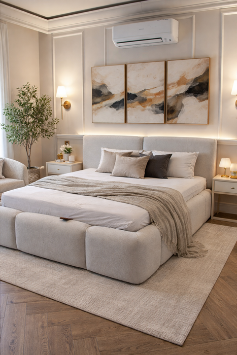 Lit coffre Méga blanc