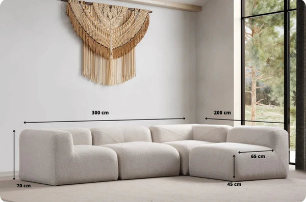Canapé nuage chenille Modulable