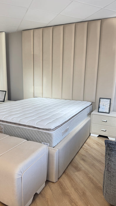 Lit coffre sur mesure Myleen coloris personnalisable H245 cm - Posé au sol
