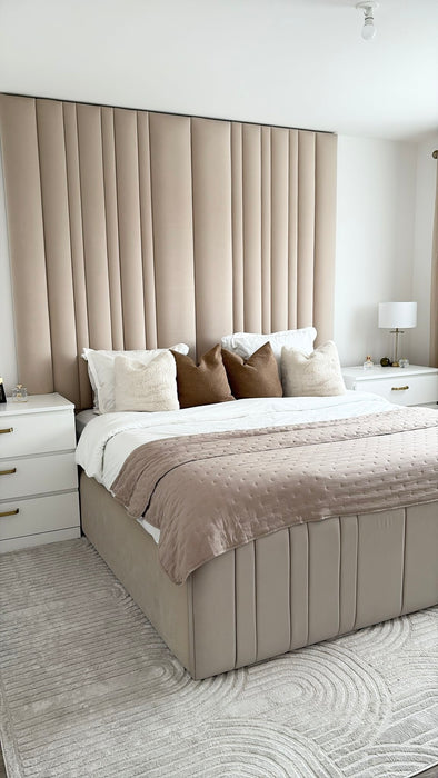 Lit coffre sur mesure Lumio coloris personnalisable H245 cm - Posé au sol