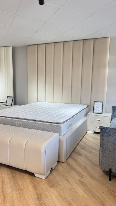 Lit coffre sur mesure Myleen coloris personnalisable H245 cm - Posé au sol