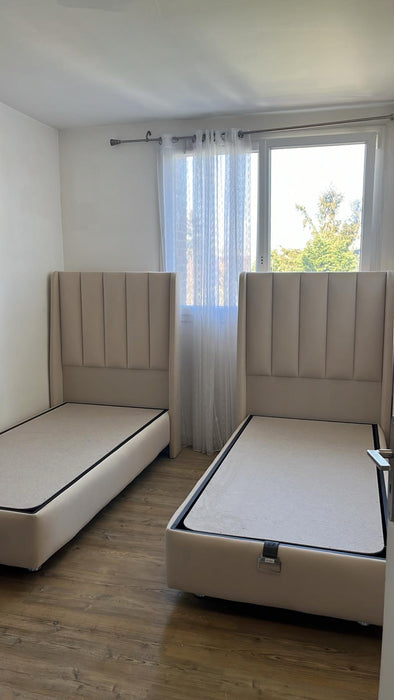 Lit coffre 90x190 cm Relax Beige