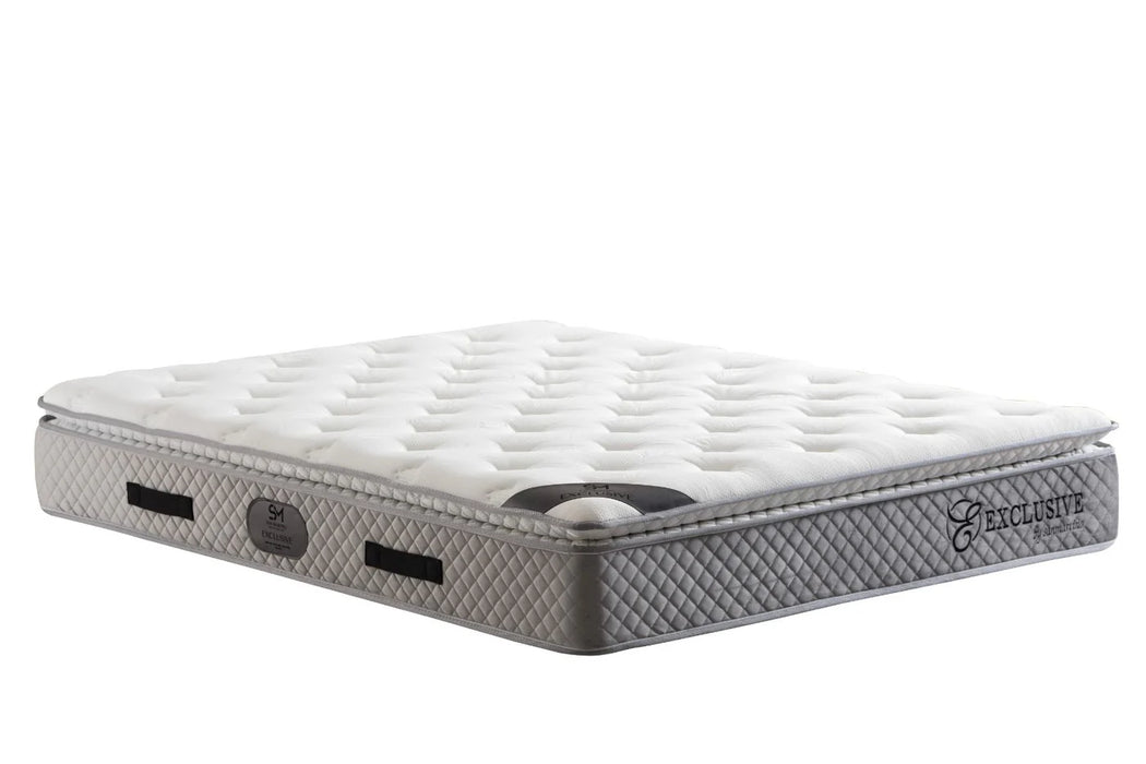 Matelas Exclusif Ressorts Beige - 32 cm avec surmatelas Intégré