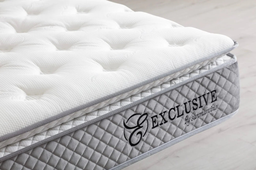Matelas Exclusif Ressorts Beige - 32 cm avec surmatelas Intégré