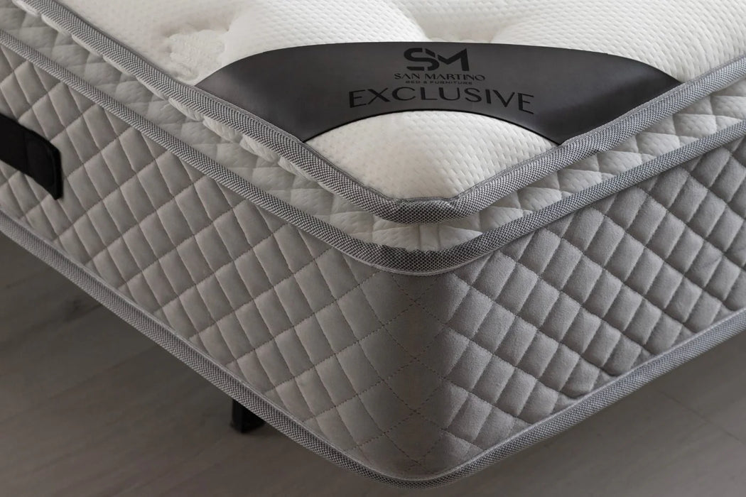 Matelas Exclusif Ressorts Beige - 32 cm avec surmatelas Intégré