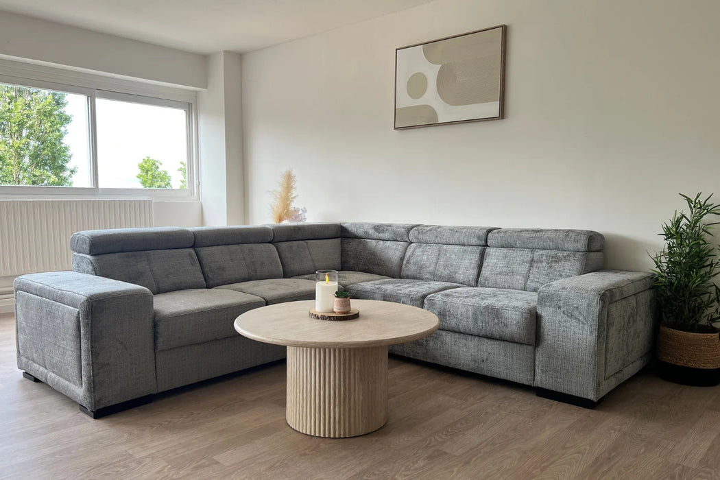 Canapé Karola Tissu Marbella Gris