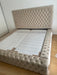 Cadre de lit Royal Beige Velours - Relax Meubles