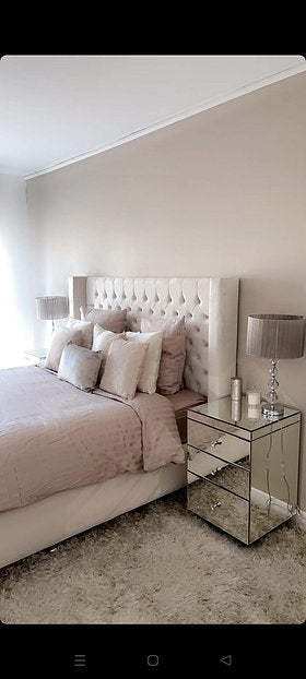 Lit coffre Bianca 140x190 cm 160x200 cm 180x200 cm Velours