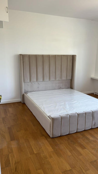 Cadre de lit Tokyo beige 140x190 cm 160x200 cm 180x200 cm Velours