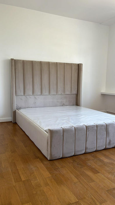 Cadre de lit Tokyo beige 140x190 cm 160x200 cm 180x200 cm Velours